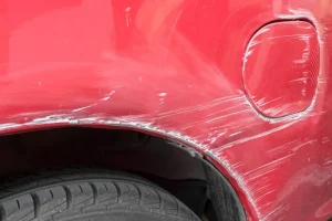 Car Scratches on a Red Car